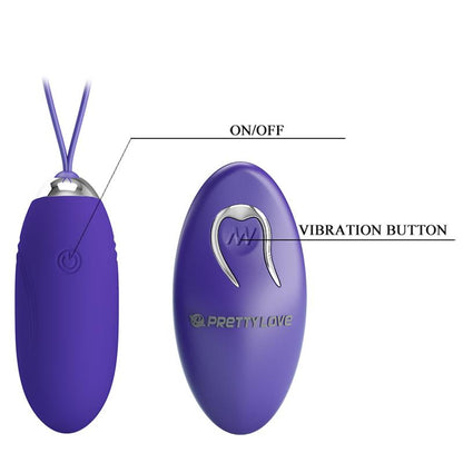 PRETTYLOVE - JENNY YOUTH EGG VIBRATOR WITH REMOTE