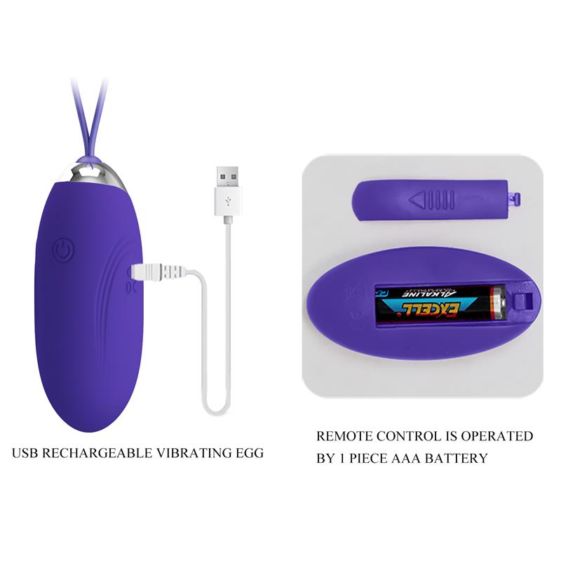 PRETTYLOVE - JENNY YOUTH EGG VIBRATOR WITH REMOTE