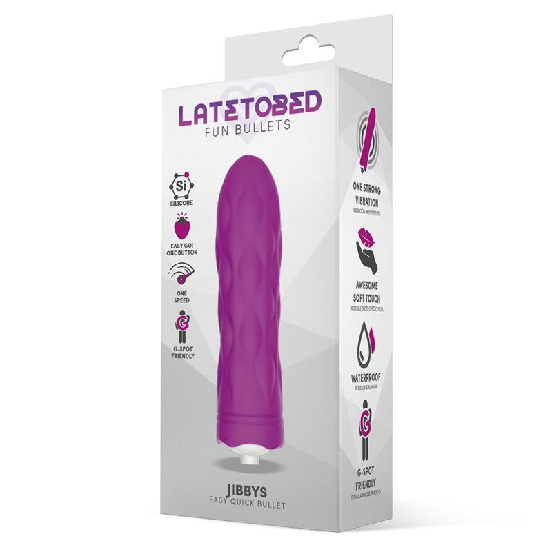 LATETOBED - JIBBYS EASY QUICK VIBRATING BULLET SILICONE PURPLE