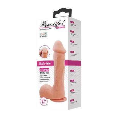 BAILE - JOHNSON RELISTIC DILDO WITH SUCTION CUP FLESH