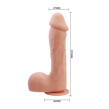 BAILE - JOHNSON RELISTIC DILDO WITH SUCTION CUP FLESH