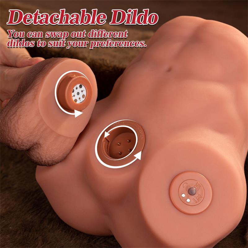XISE - JONAH SEMI TORSO WITH DETACHABLE DILDO, THRUSTING AND APP 3.48 KG