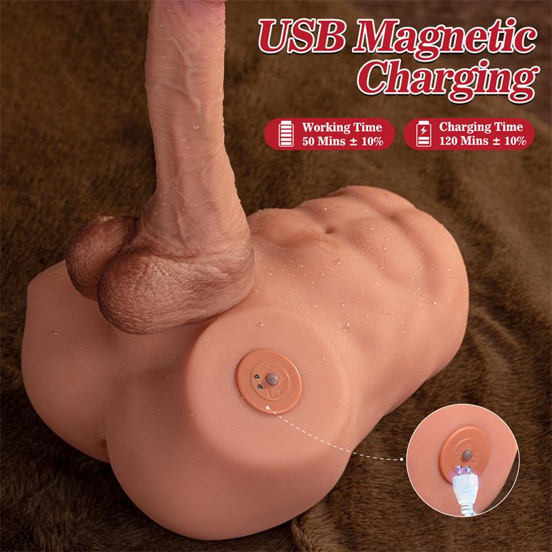 XISE - JONAH SEMI TORSO WITH DETACHABLE DILDO, THRUSTING AND APP 3.48 KG