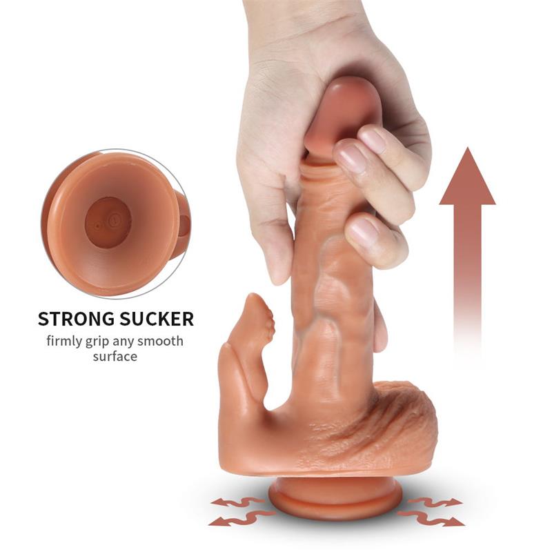 SHEQU - JULIAN DILDO WITH 20 MODES OF VIBRATION AND CLITORIS STIMULATOR