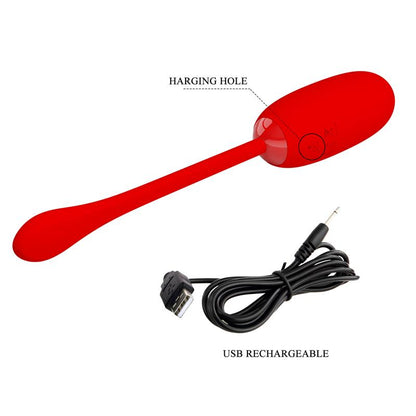PRETTYLOVE - JULIUS VIBRATING EGG RED