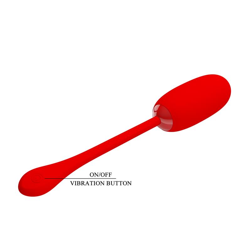 PRETTYLOVE - JULIUS VIBRATING EGG RED