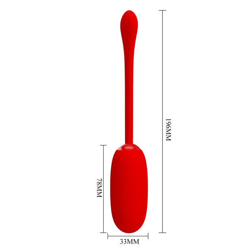 PRETTYLOVE - JULIUS VIBRATING EGG RED