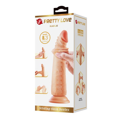 PRETTYLOVE - KABLE SLIDING SKIN REALISTIC DILDO 8.3 - 21 CM