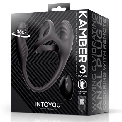 INTOYOU - KAMBER 360º WAVING VIBRATING ANAL PLUG AND COCKRING