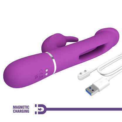 PRETTYLOVE - KAMPAS VIBRATOR WITH LICKING LILAC