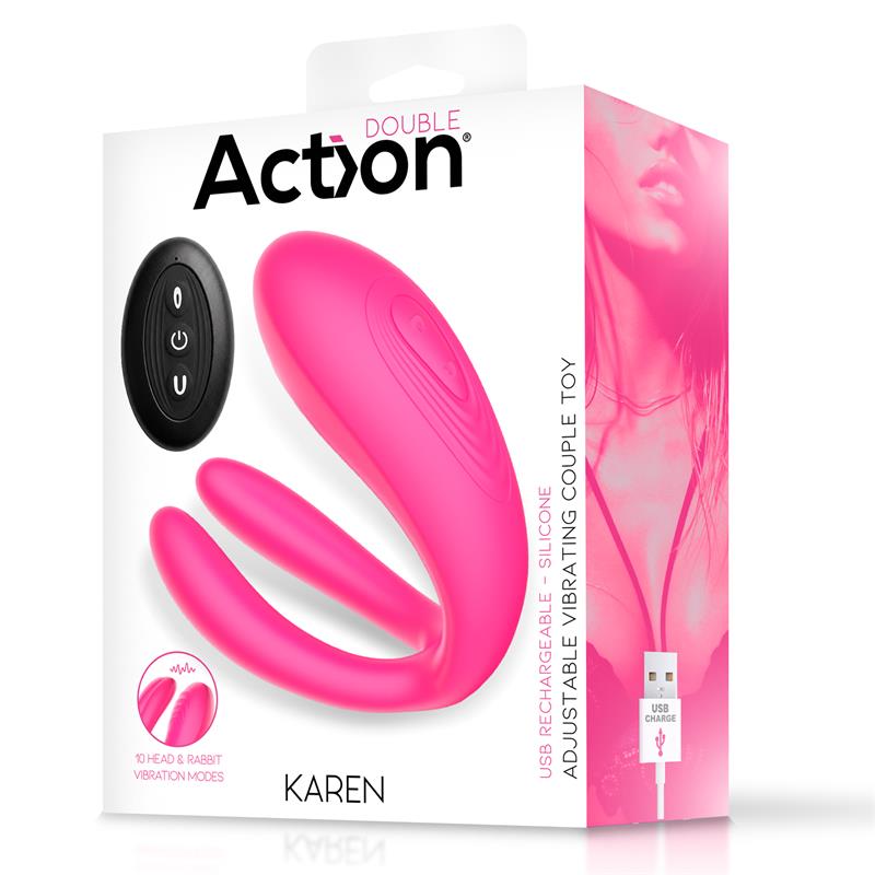 ACTION - KAREN VIBRATING COUPLE TOY ADJUSTABLE
