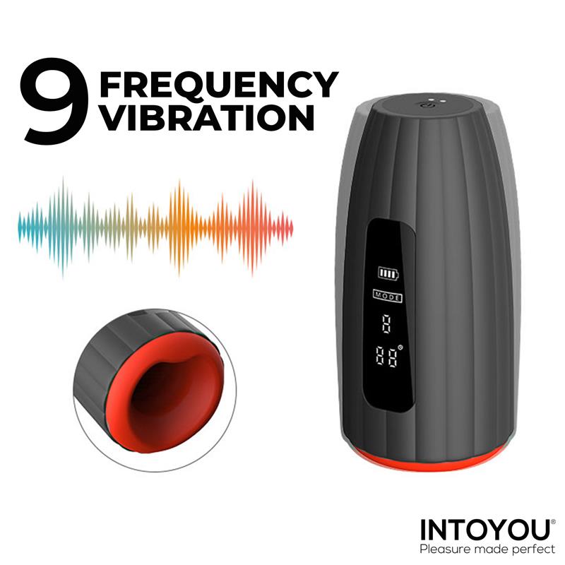 INTOYOU - KARTER ADVANCED MASTURBATOR WITH VIBRATION, HEAT AND DIGITAL SCREEN