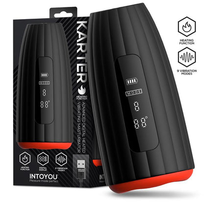 INTOYOU - KARTER ADVANCED MASTURBATOR WITH VIBRATION, HEAT AND DIGITAL SCREEN