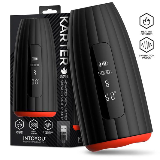 INTOYOU - KARTER ADVANCED MASTURBATOR WITH VIBRATION, HEAT AND DIGITAL SCREEN