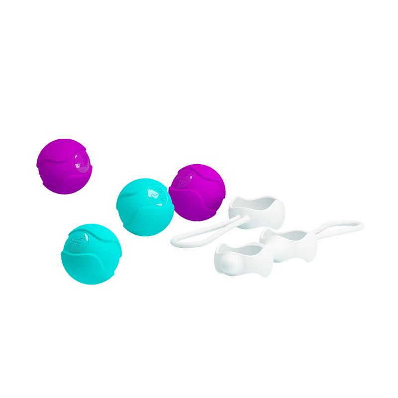 PRETTYLOVE - KEGEL BALLS ORGASMIC BALLS PINK AND BLUE