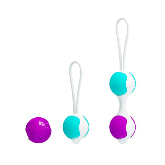 PRETTYLOVE - KEGEL BALLS ORGASMIC BALLS PINK AND BLUE