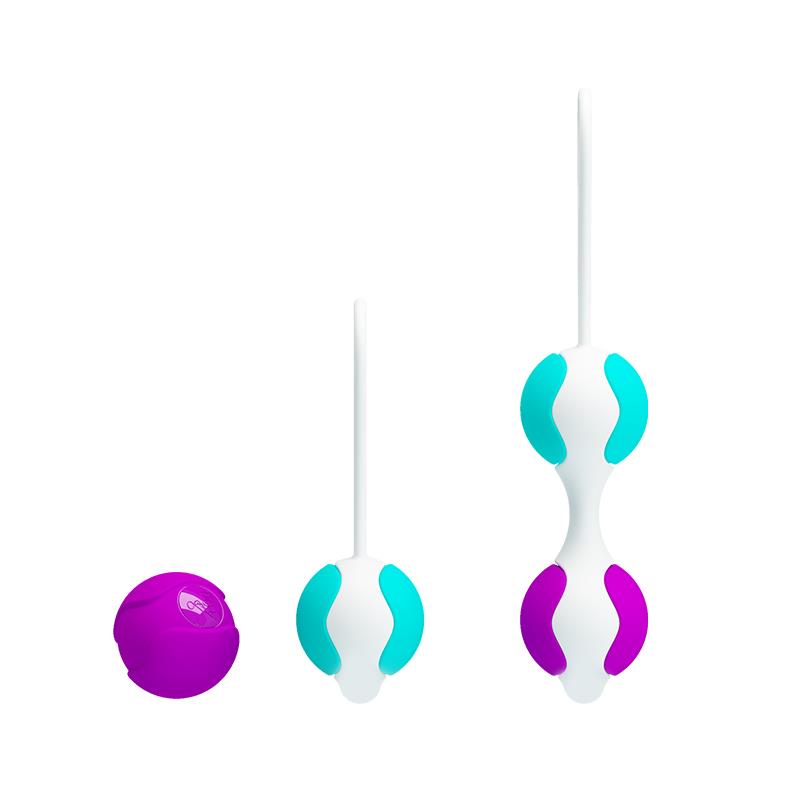 PRETTYLOVE - KEGEL BALLS ORGASMIC BALLS PINK AND BLUE