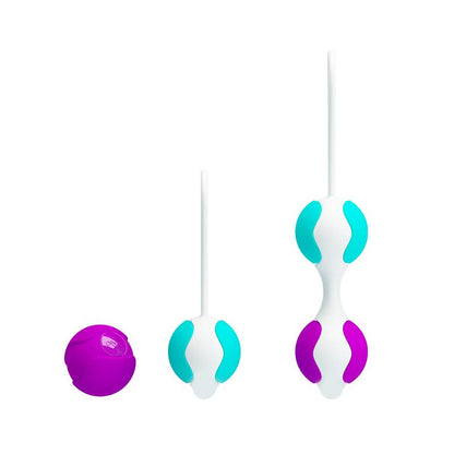 PRETTYLOVE - KEGEL BALLS ORGASMIC BALLS PINK AND BLUE