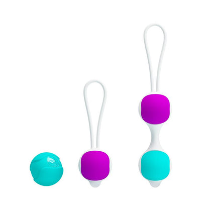 PRETTYLOVE - KEGEL BALLS ORGASMIC BALLS PINK AND BLUE