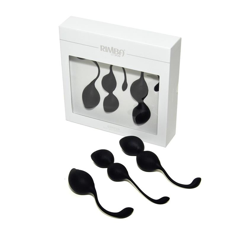 RIMBA TOYS - KEGEL BALLS TRAINING SET GENEVA BLACK