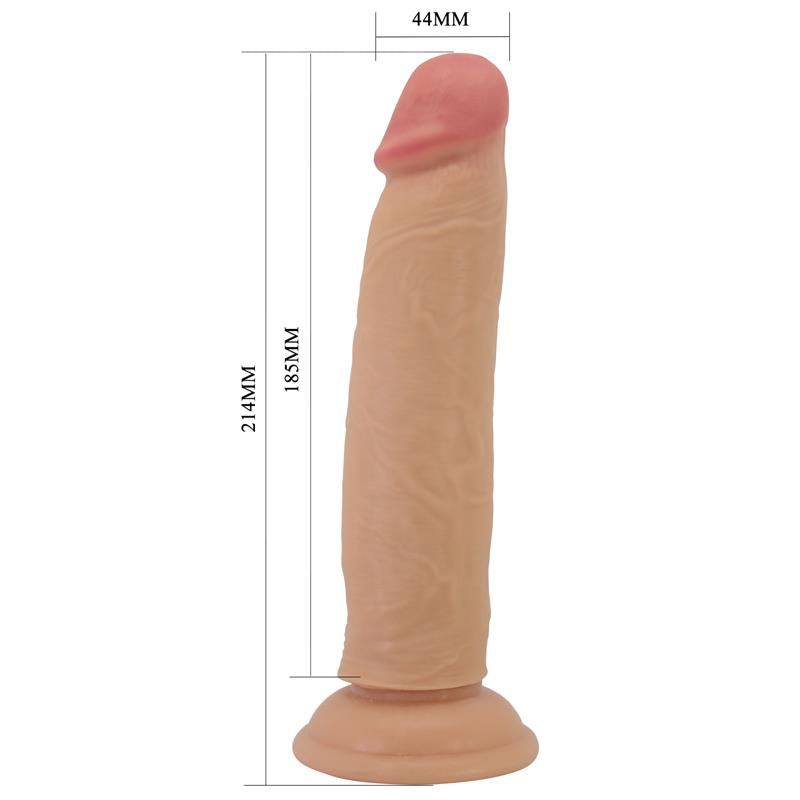 PRETTYLOVE - KEON DILDO WITH SLIDING SKIN-RETRACTIL 21 CM