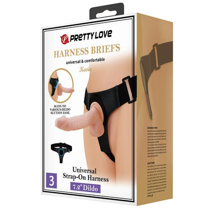PRETTYLOVE - KEVIA HARNESS WITH DILDO 7,2