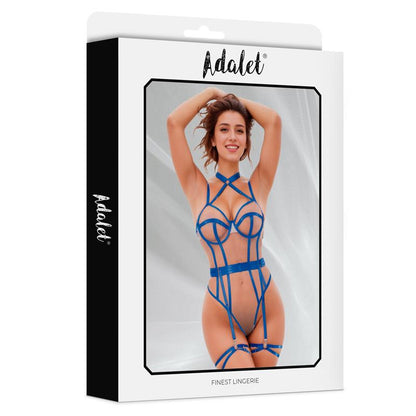 ADALET LINGERIE - KILLYE MESH TEDDY WITH STRASPS AND LEG RINGS
