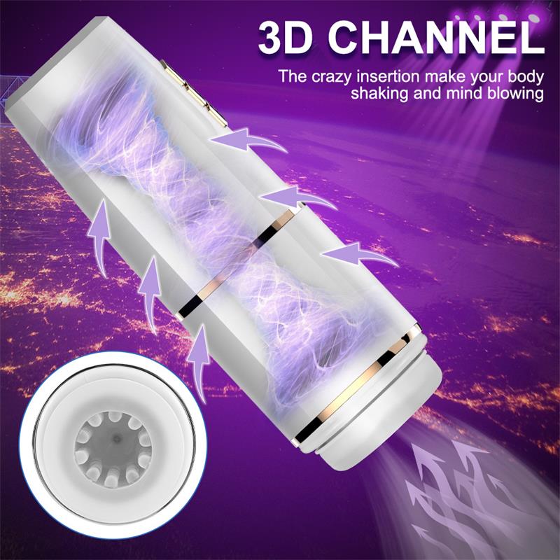 JUICY LAMOUR - KIMI MALE MASTURBATOR WITH TELESCOPING AND ROTATION FUNCTIONS