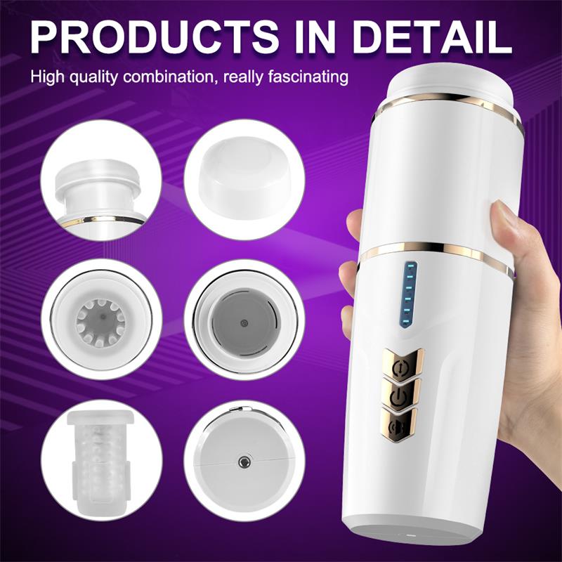 JUICY LAMOUR - KIMI MALE MASTURBATOR WITH TELESCOPING AND ROTATION FUNCTIONS