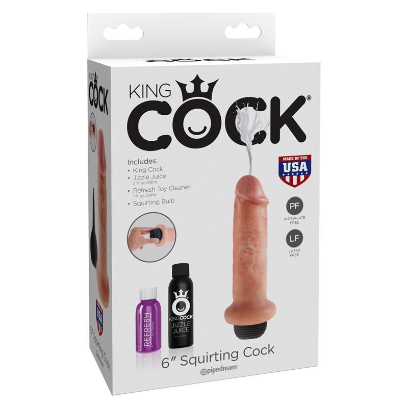 KING COCK - KING COCK 6 SQUIRTING COCK - FLESH