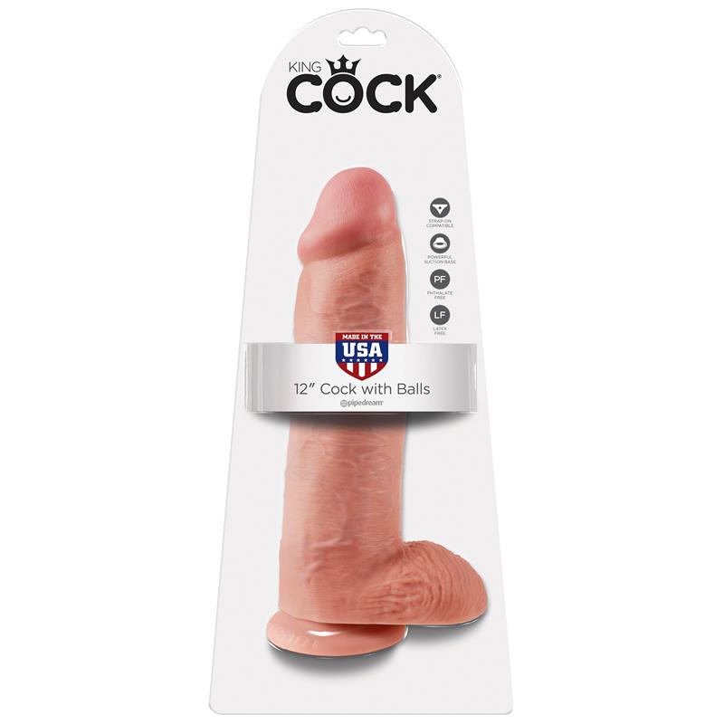 KING COCK - KING COCK COCK WITH BALLS 12 - FLESH