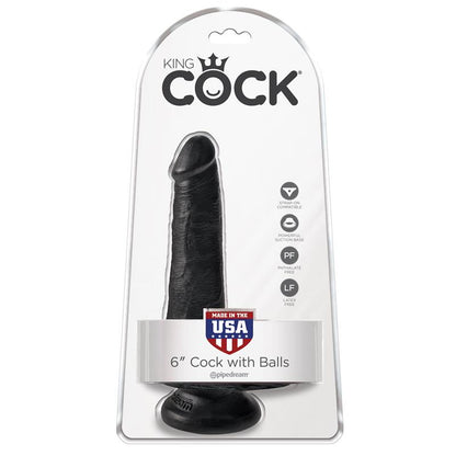 KING COCK - KING COCK COCK WITH BALLS 6 - BLACK