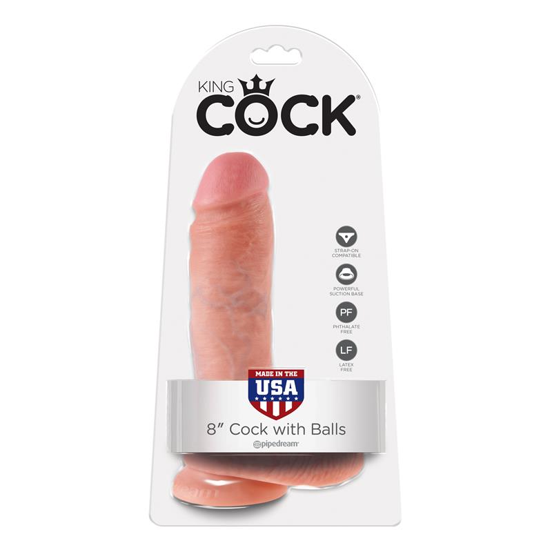 KING COCK - KING COCK COCK WITH BALLS 8 - FLESH