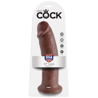 KING COCK - KING COCK DILDO 10 - BROWN