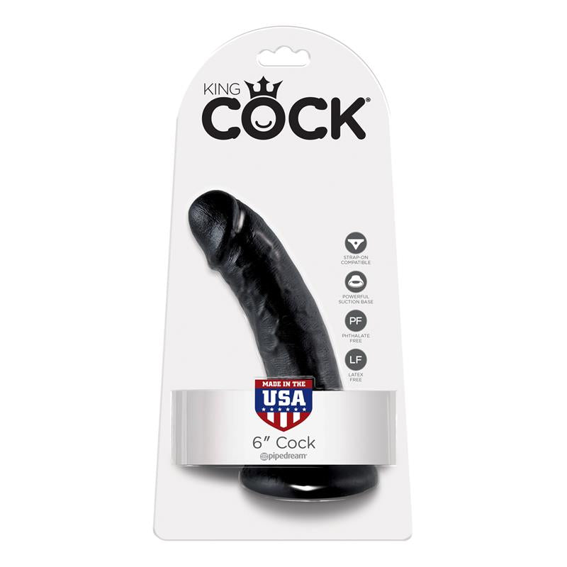 KING COCK - KING COCK DILDO 6 - BLACK