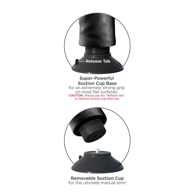 KING COCK - KING COCK DOUBLE VIBRATING DOUBLE PENETRATOR 8 - BLACK