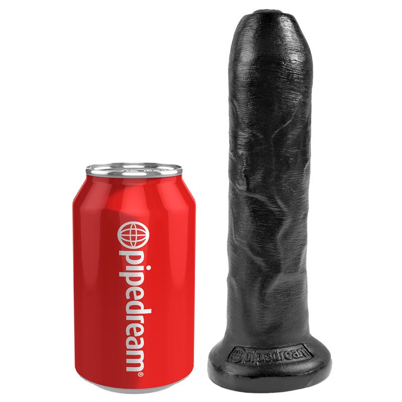 KING COCK - KING COCK REALISTIC DILDO WITH MOVABLE FORESKIN BLACK 7