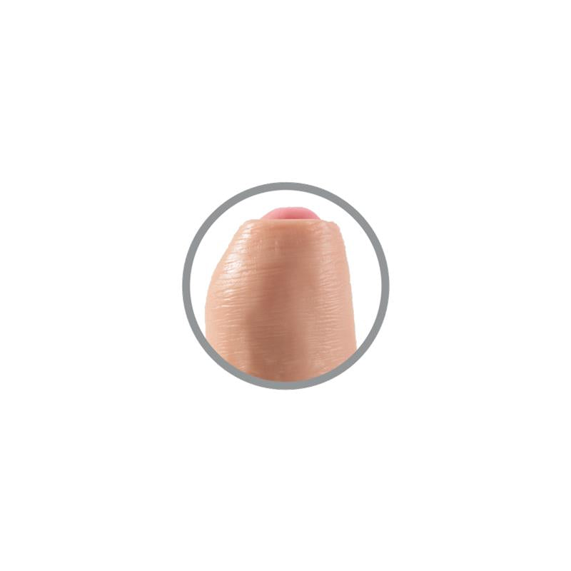 KING COCK - KING COCK REALISTIC DILDO WITH MOVABLE FORESKIN FLESH 9