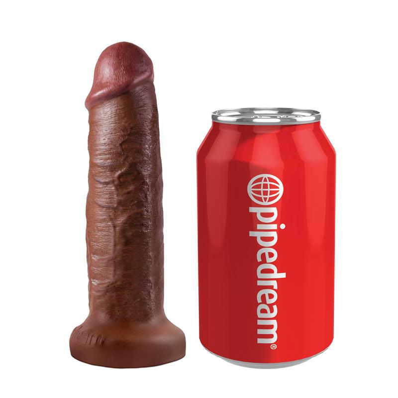 KING COCK - KING COCK VIBRATING MINI SEX BALL WITH 7 DILDO - BROWN
