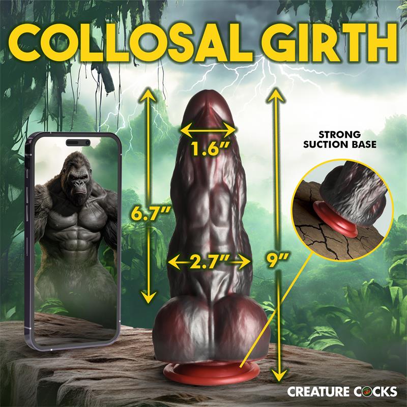 CREATURE COCKS - KING KONG SILICONE DILDO CLAVE 12