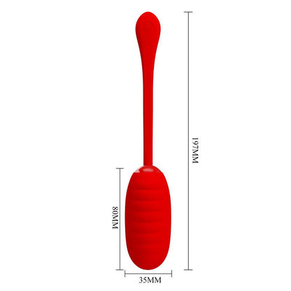 PRETTYLOVE - KIRK VIBRATING EGG RED