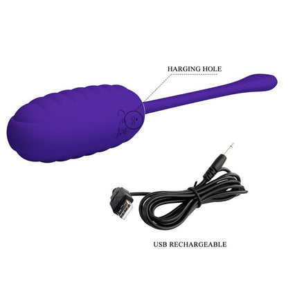 PRETTYLOVE - KIRK VIBRATING EGG VIOLET