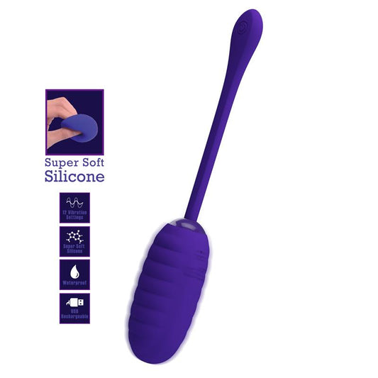 PRETTYLOVE - KIRK VIBRATING EGG VIOLET