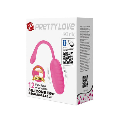 PRETTYLOVE - KIRK VIBRATING EGG WITH MOVIL APP SILICONE USB