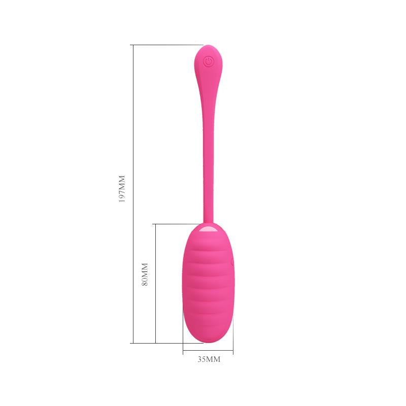 PRETTYLOVE - KIRK VIBRATING EGG WITH MOVIL APP SILICONE USB