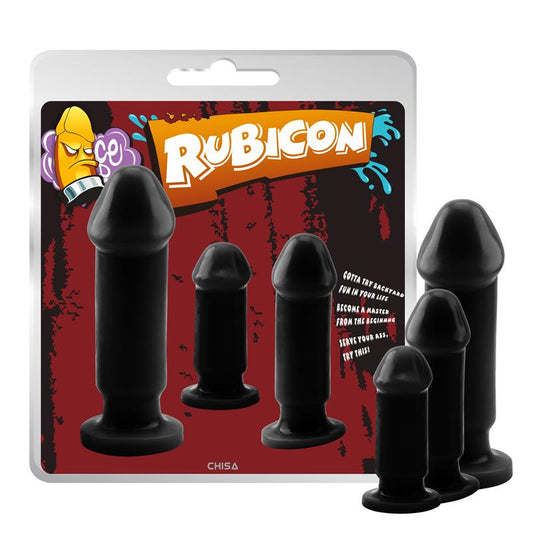 CHISA - KIT 3 BUTT PLUG EVIL DARK