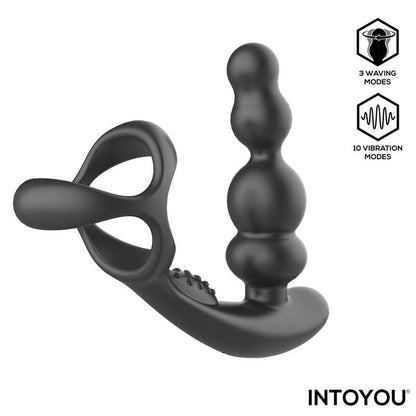 INTOYOU - KLARK VIBRATING AND WAVING BUTT PLUG WITH REMOTE