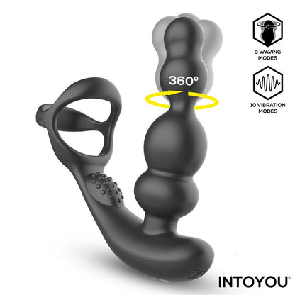 INTOYOU - KLARK VIBRATING AND WAVING BUTT PLUG WITH REMOTE