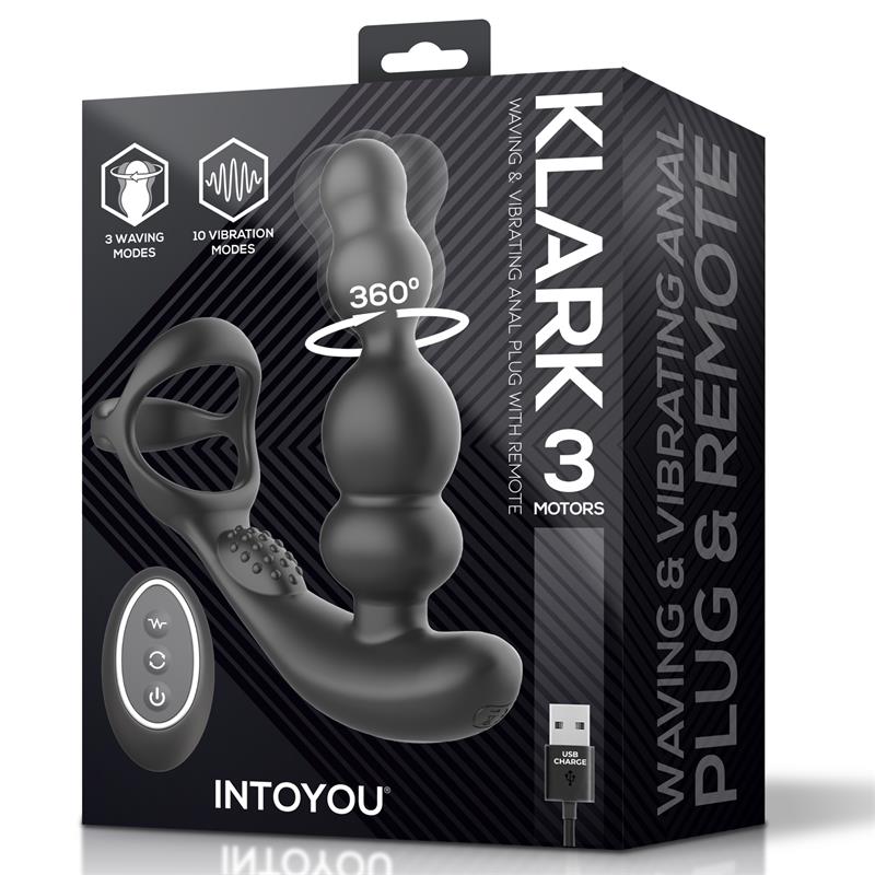 INTOYOU - KLARK VIBRATING AND WAVING BUTT PLUG WITH REMOTE