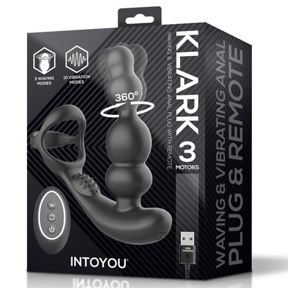 INTOYOU - KLARK VIBRATING AND WAVING BUTT PLUG WITH REMOTE